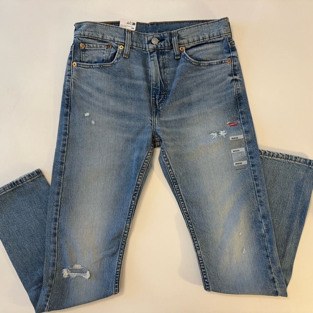 NEW! Levi’s 510 Men’s Skinny Jeans | W30 L32 | Light Wash Distressed